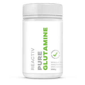 Pure Glutamine Powder 500g Reactiv Supplements