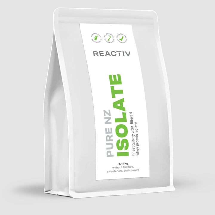 Reactiv Pure New Zealand Isolate Whey Protein Powder Unflavoured