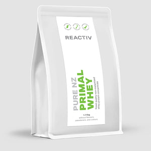 Reactiv Pure New Zealand Primal Whey Protein Powder Unflavoured