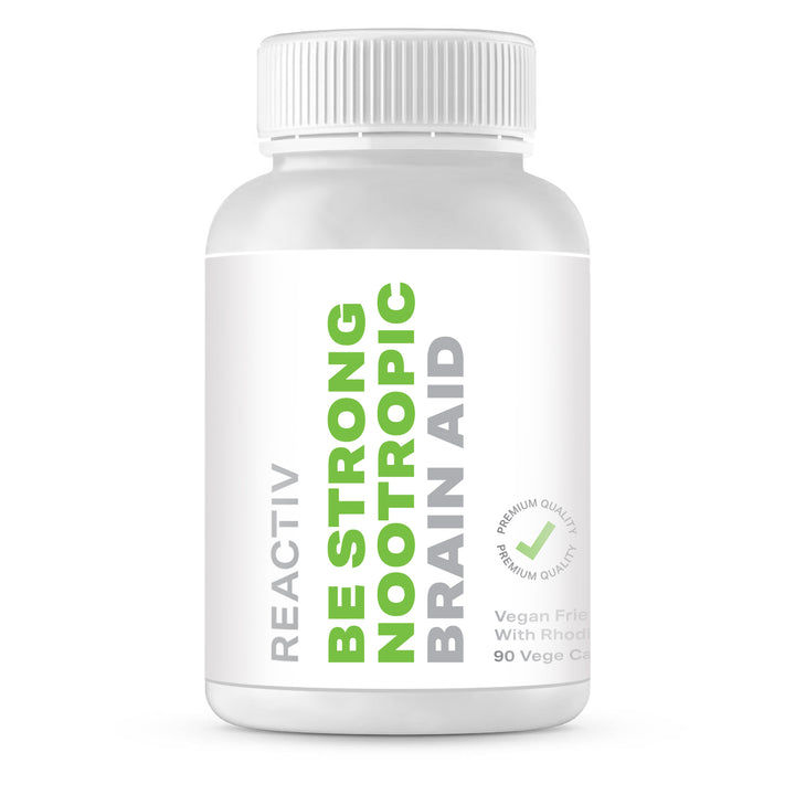 Reactiv Supplements Be Strong Nootropic Brain Aid Capsules