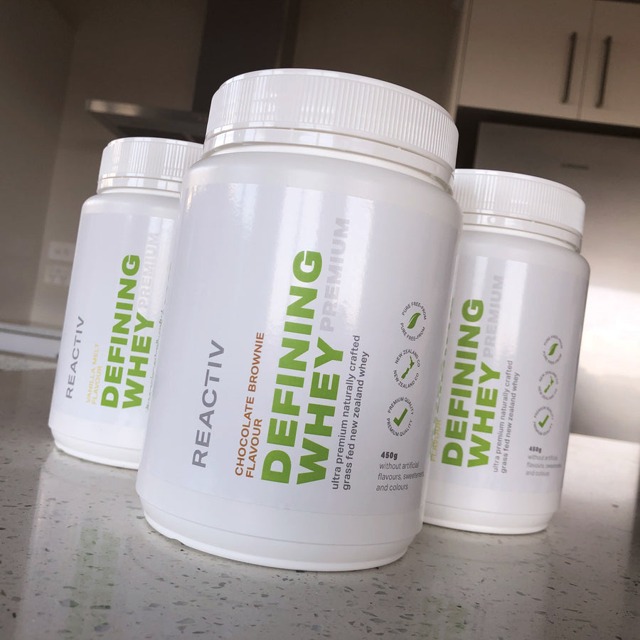 Reactiv Supplements Defining Whey Premium  Protein 450g Mini Tubs