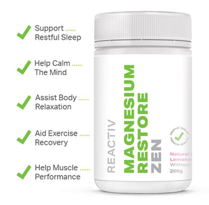 Reactiv Magnesium Restore Zen Benefits