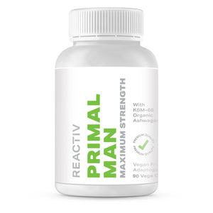 Reactiv Supplements Primal Man Test Booster Capsules With Ashwagandha